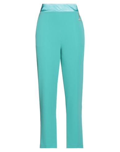 Fracomina Woman Pants Turquoise Size 4 Polyester, Elastane In Blue