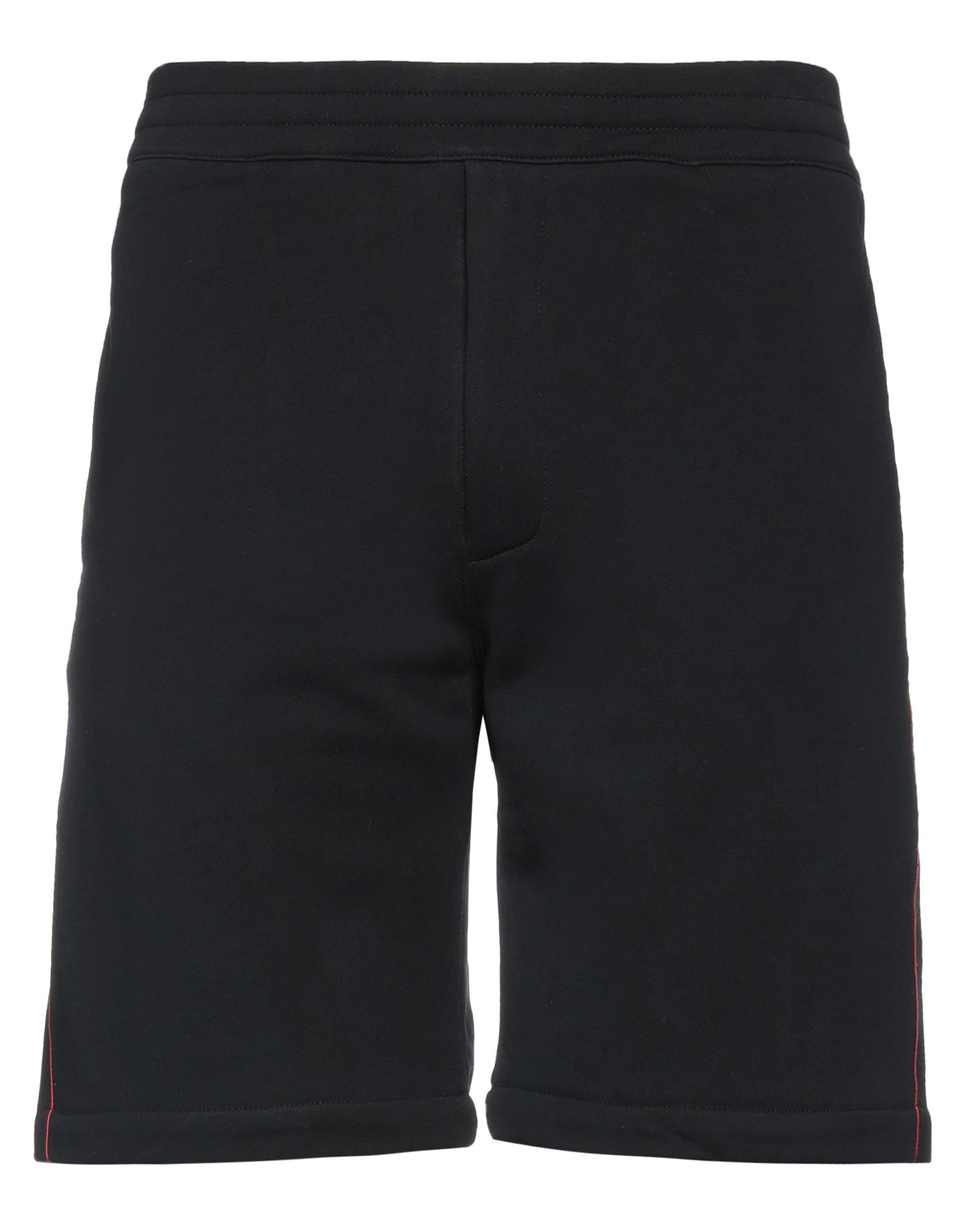 Shop Alexander Mcqueen Man Shorts & Bermuda Shorts Black Size L Cotton, Polyester