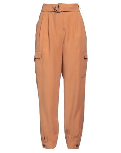 Nenette Woman Pants Camel Size 8 Viscose, Polyester In Beige