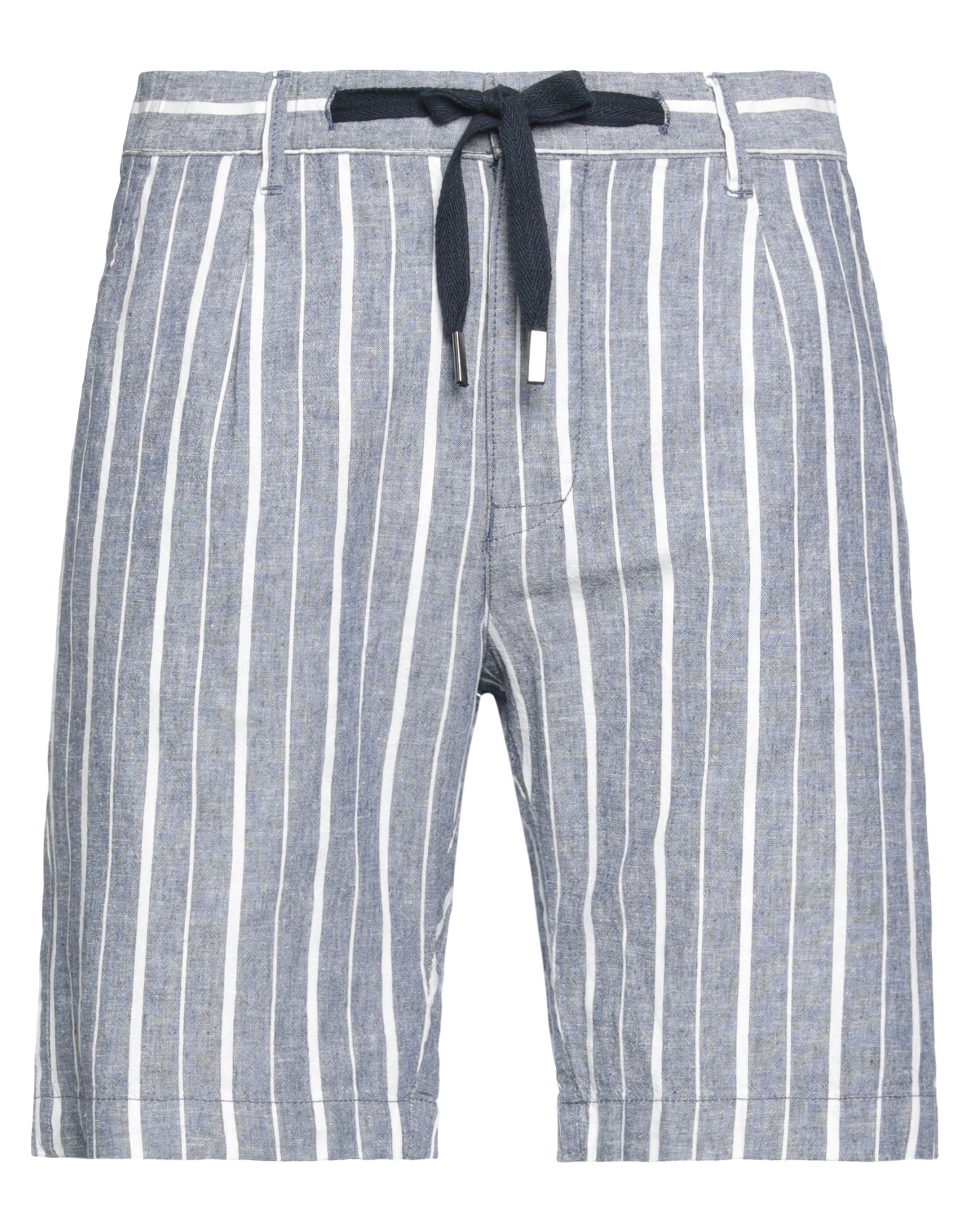 Alley Docks 963 Man Shorts & Bermuda Shorts Slate Blue Size 34 Linen, Cotton