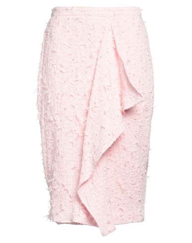 Max Mara Studio Woman Midi Skirt Pink Size 8 Cotton, Polyamide, Elastane