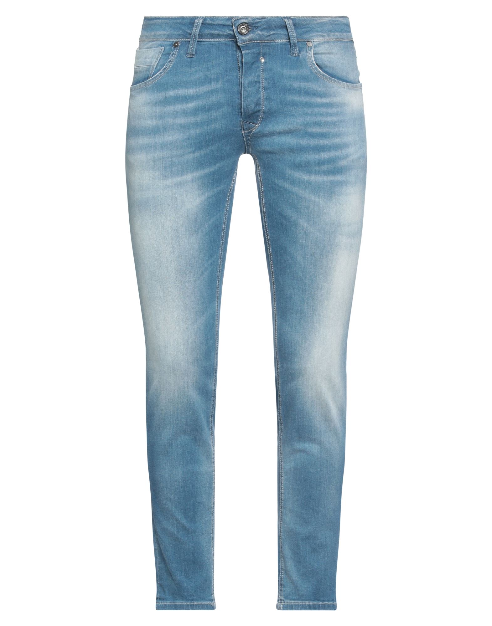 Jack & Jones Man Jeans Blue Size 34w-30l Cotton, Elastane
