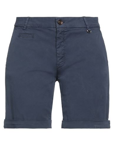 Mason's Woman Shorts & Bermuda Shorts Midnight Blue Size 10 Cotton, Elastane