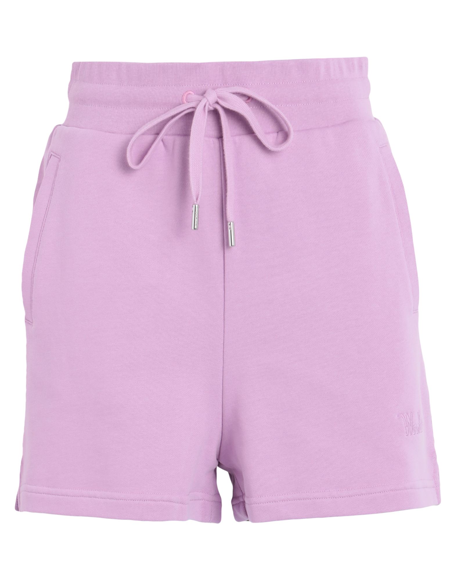 Woolrich Embroidered-logo Cotton Shorts In Purple