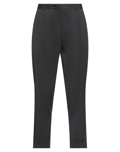 Angelo Toma Man Pants Black Size 36 Polyester, Viscose, Elastane