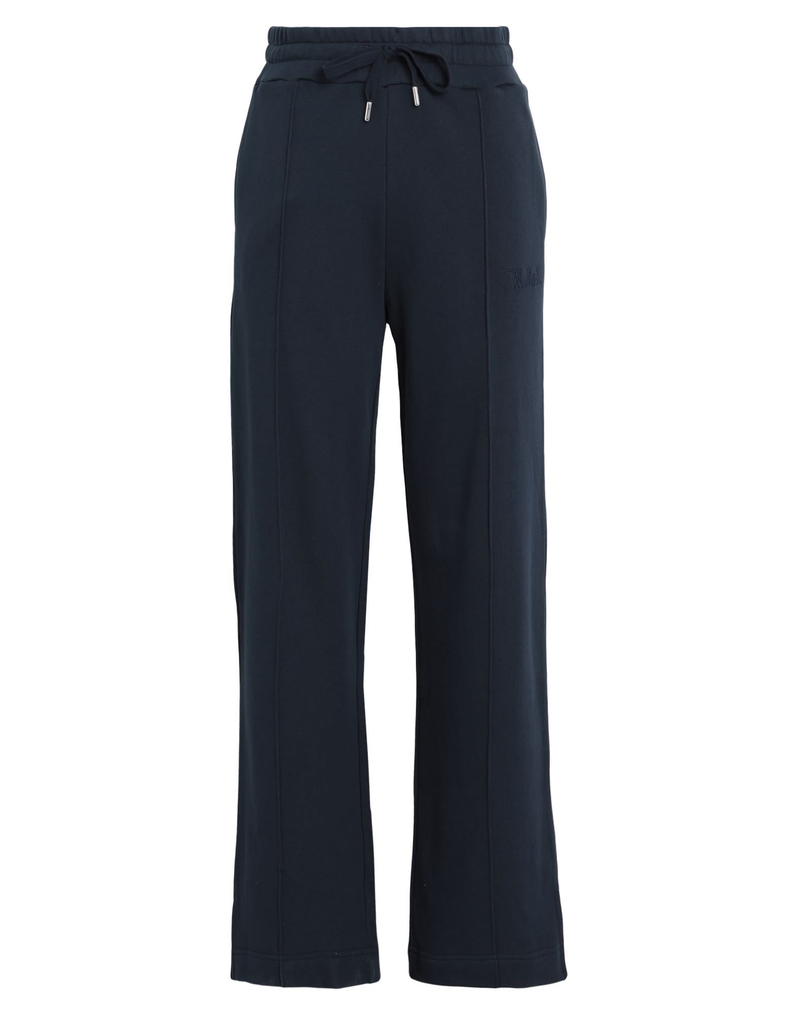 Woolrich Wide Leg Pant Woman Pants Navy Blue Size L Organic Cotton