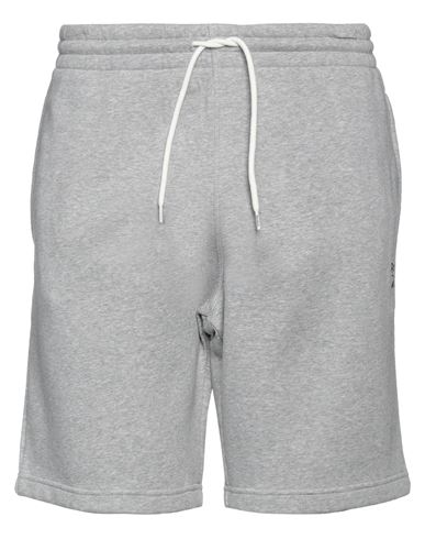 Reebok Man Shorts & Bermuda Shorts Light Grey Size L Cotton, Polyester