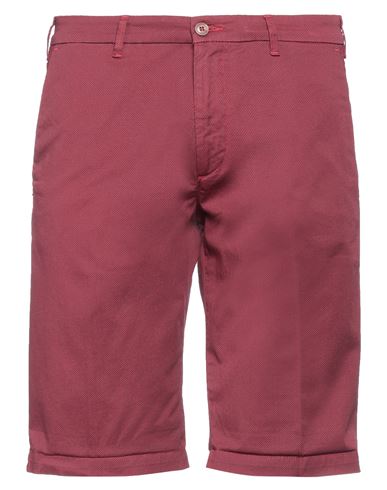 40weft Man Shorts & Bermuda Shorts Garnet Size 32 Cotton, Elastane In Red