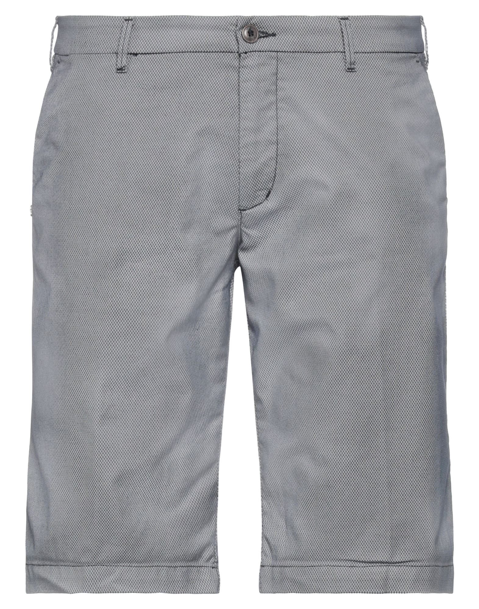 40weft Man Shorts & Bermuda Shorts Grey Size 38 Cotton, Elastane