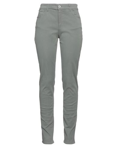 Emporio Armani Woman Jeans Sage Green Size 29 Cotton, Elastane In Grey