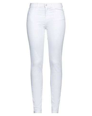 Emporio Armani Woman Pants White Size 32 Cotton, Viscose, Elastane