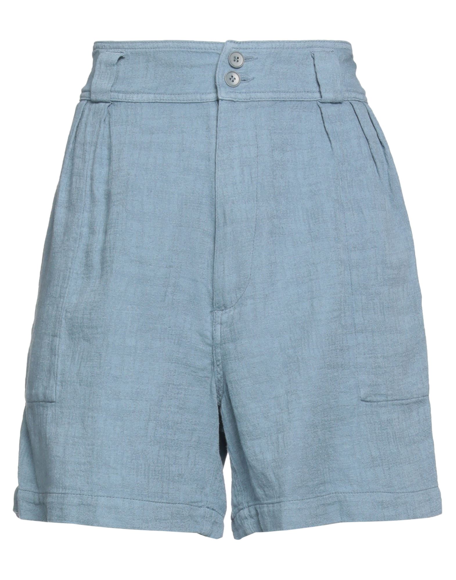 Barena Venezia Barena Woman Shorts & Bermuda Shorts Azure Size 4 Cotton, Linen In Blue
