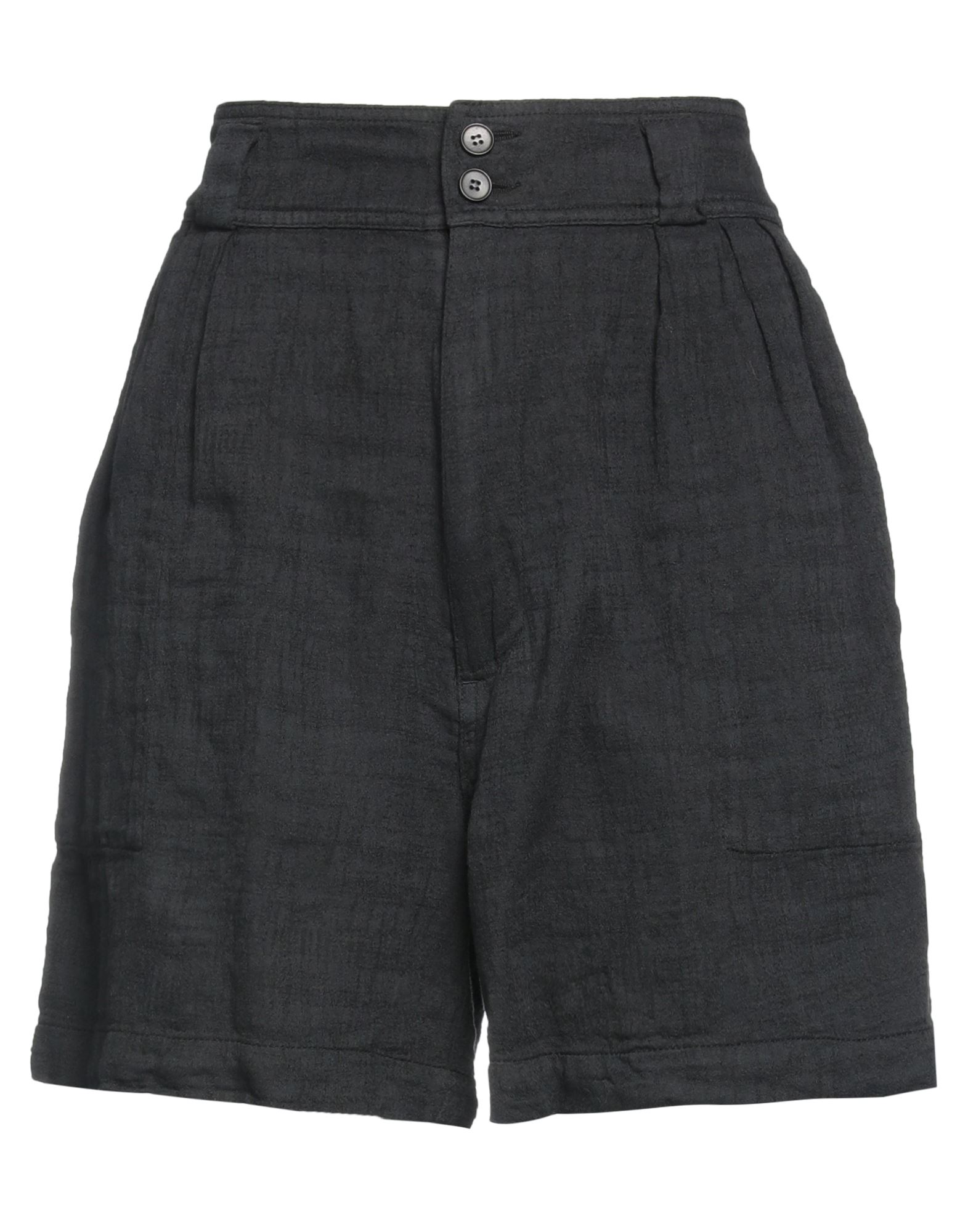 Barena Venezia Barena Woman Shorts & Bermuda Shorts Black Size 6 Cotton, Linen