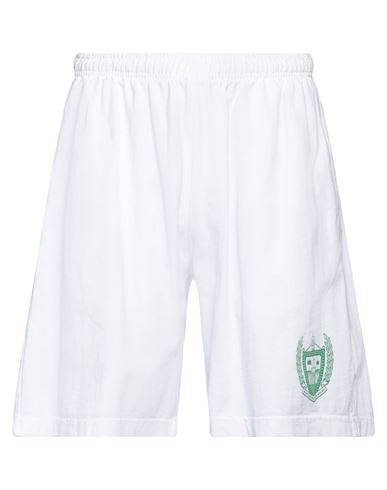 Sporty And Rich Sporty & Rich Man Shorts & Bermuda Shorts White Size M Cotton