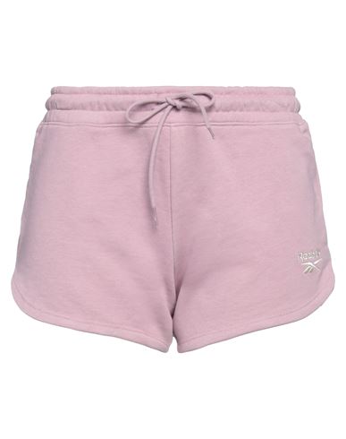 Reebok Woman Shorts & Bermuda Shorts Pastel Pink Size 4 Cotton, Polyester