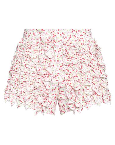 Msgm Woman Shorts & Bermuda Shorts White Size 6 Cotton