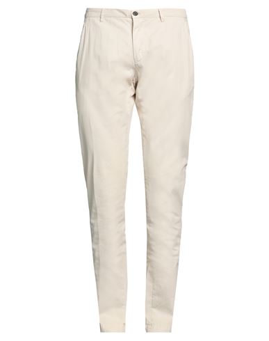 Shop Mason's Man Pants Cream Size 28 Cotton, Elastane In White