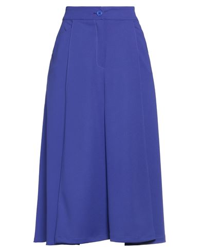 No-nà Woman Midi Skirt Dark Purple Size S Polyester, Elastane