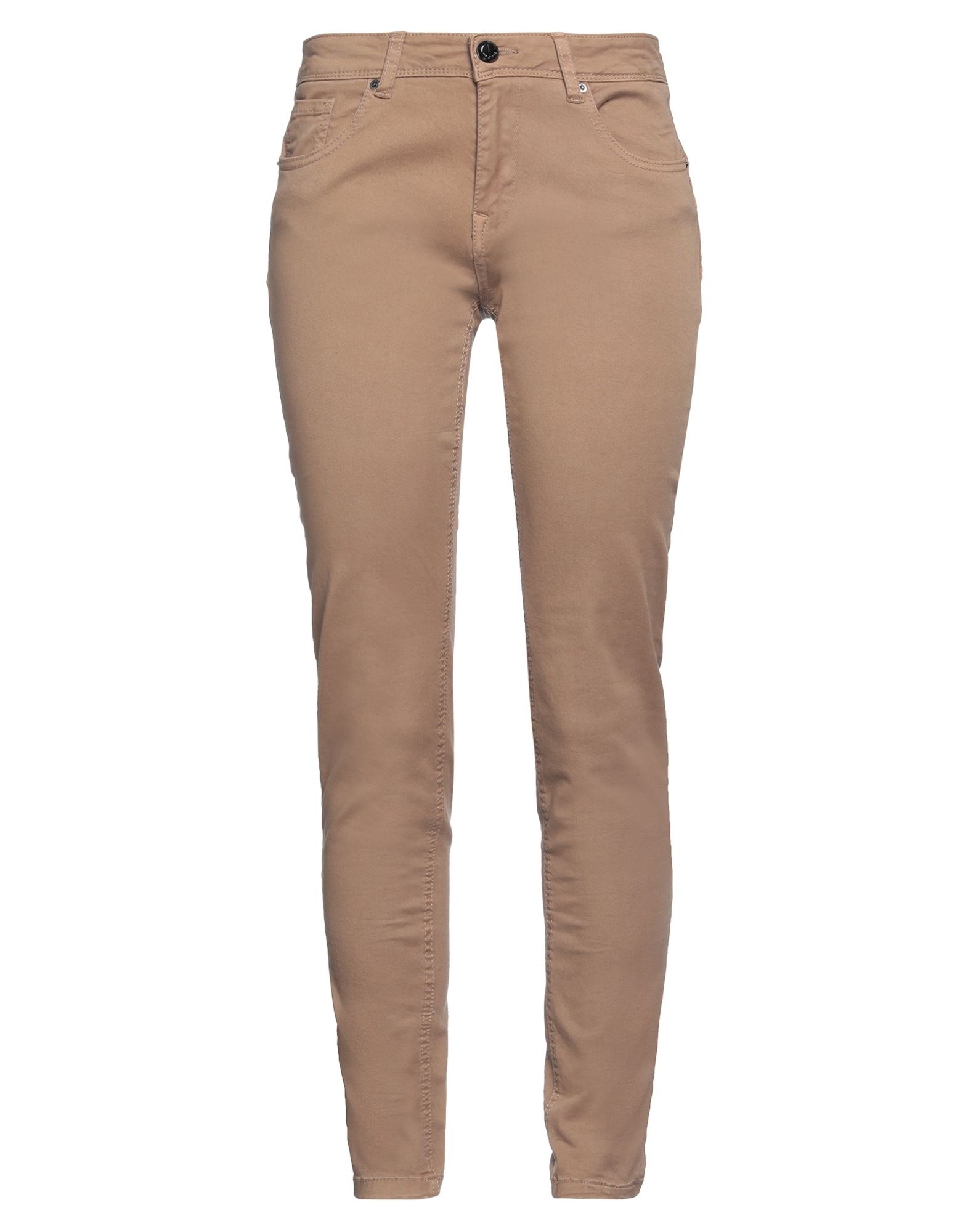 Gaudì Woman Pants Khaki Size 29 Cotton, Polyester, Elastane In Beige