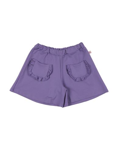 Kontatto Babies'  Toddler Girl Shorts & Bermuda Shorts Light Purple Size 6 Cotton, Elastane