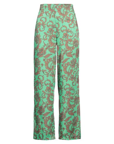 Le Streghe Woman Pants Green Size S Polyester