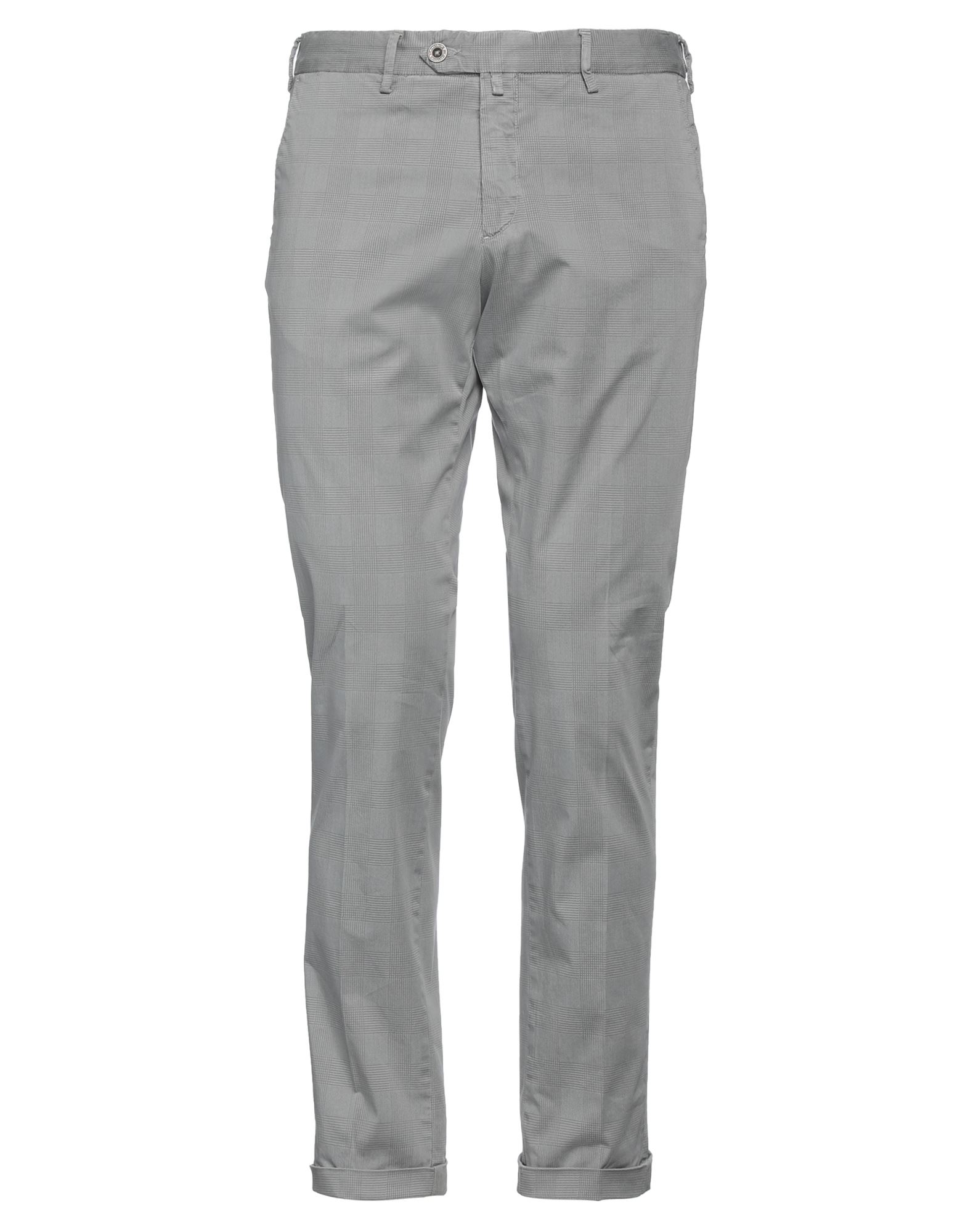 B Settecento Man Pants Light Grey Size 35 Cotton, Elastane