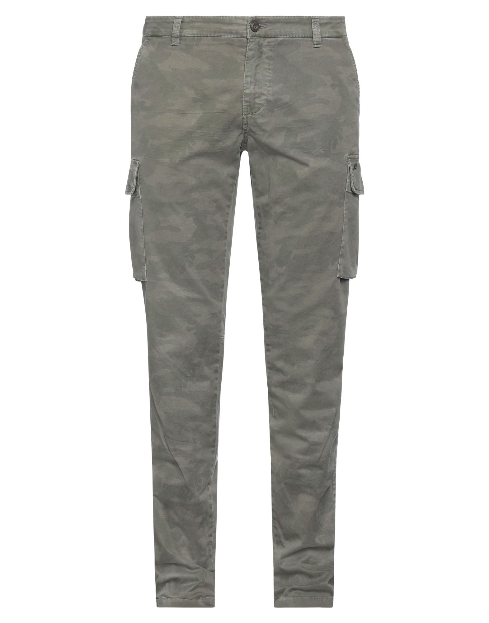 MASON'S MASON'S MAN PANTS MILITARY GREEN SIZE 36 COTTON, ELASTANE