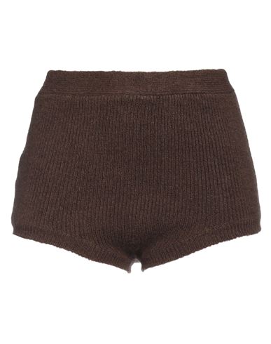 Pinko Woman Shorts & Bermuda Shorts Dark Brown Size Xs Acrylic, Polyamide, Polyester, Viscose, Wool