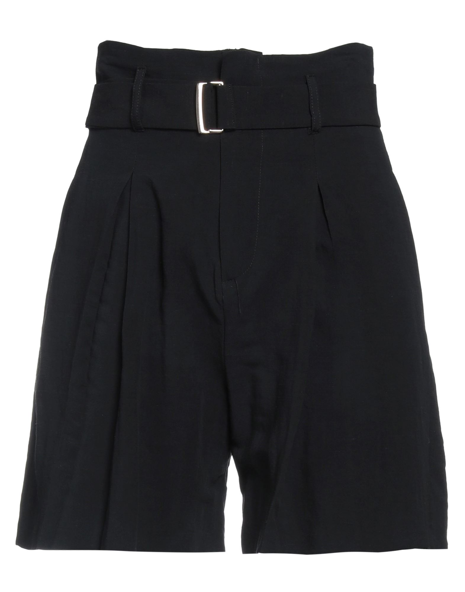 Fly Girl Woman Shorts & Bermuda Shorts Black Size 12 Viscose, Linen