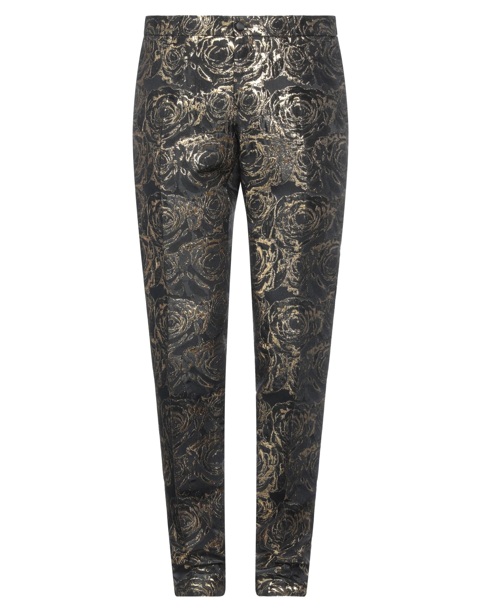 Dolce & Gabbana Man Pants Black Size 34 Viscose, Cotton, Polyester, Metallic Polyester