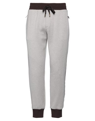 Dolce & Gabbana Man Pants Dove Grey Size 36 Cashmere, Polyester, Silk, Polyurethane, Elastane