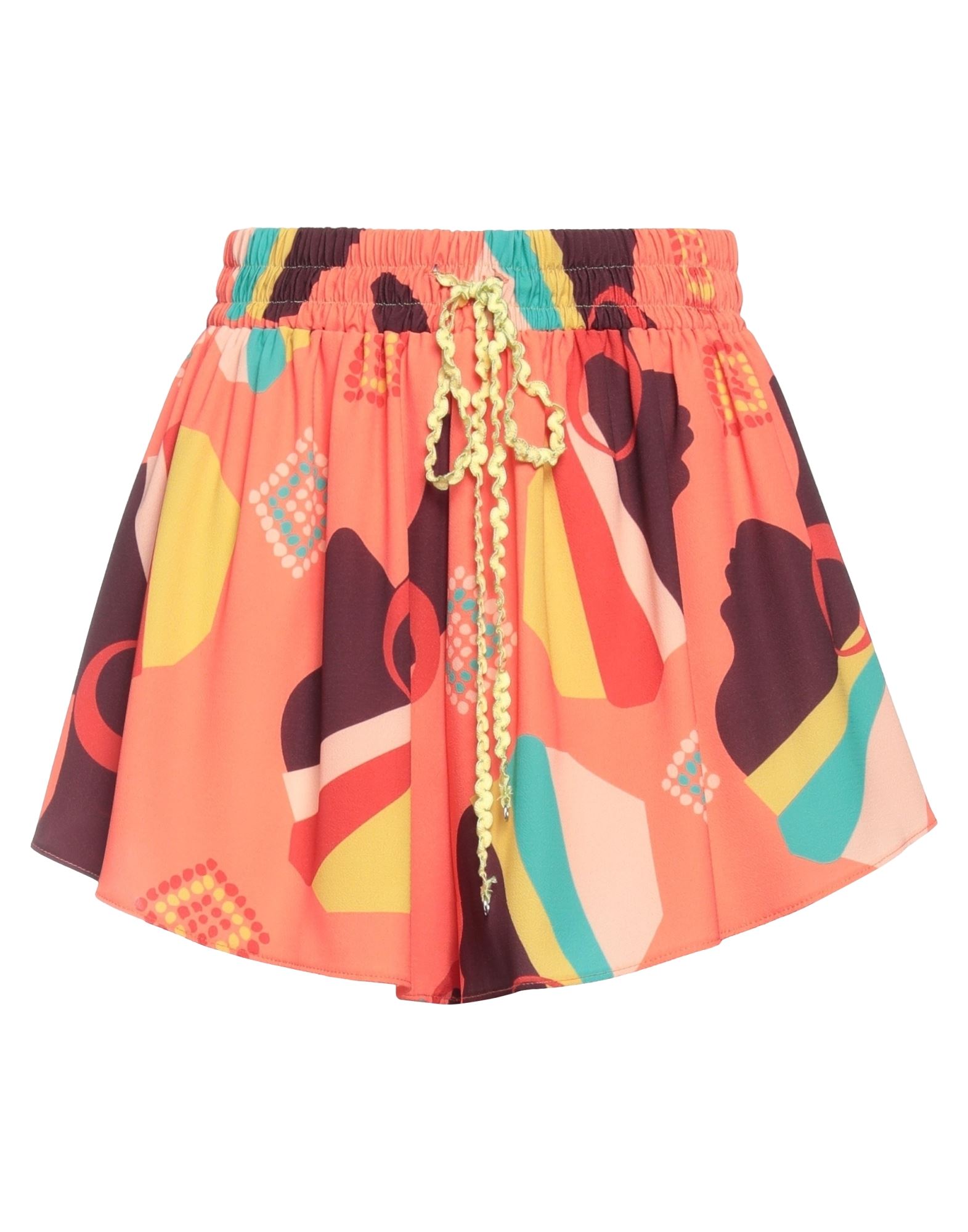 Me Fui Woman Shorts & Bermuda Shorts Salmon Pink Size 6 Polyester, Elastane