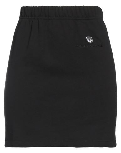 Chiara Ferragni Woman Mini Skirt Black Size Xl Cotton