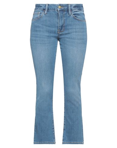 Frame Woman Denim Pants Blue Size 29 Cotton, Lyocell, Polyester, Elastane