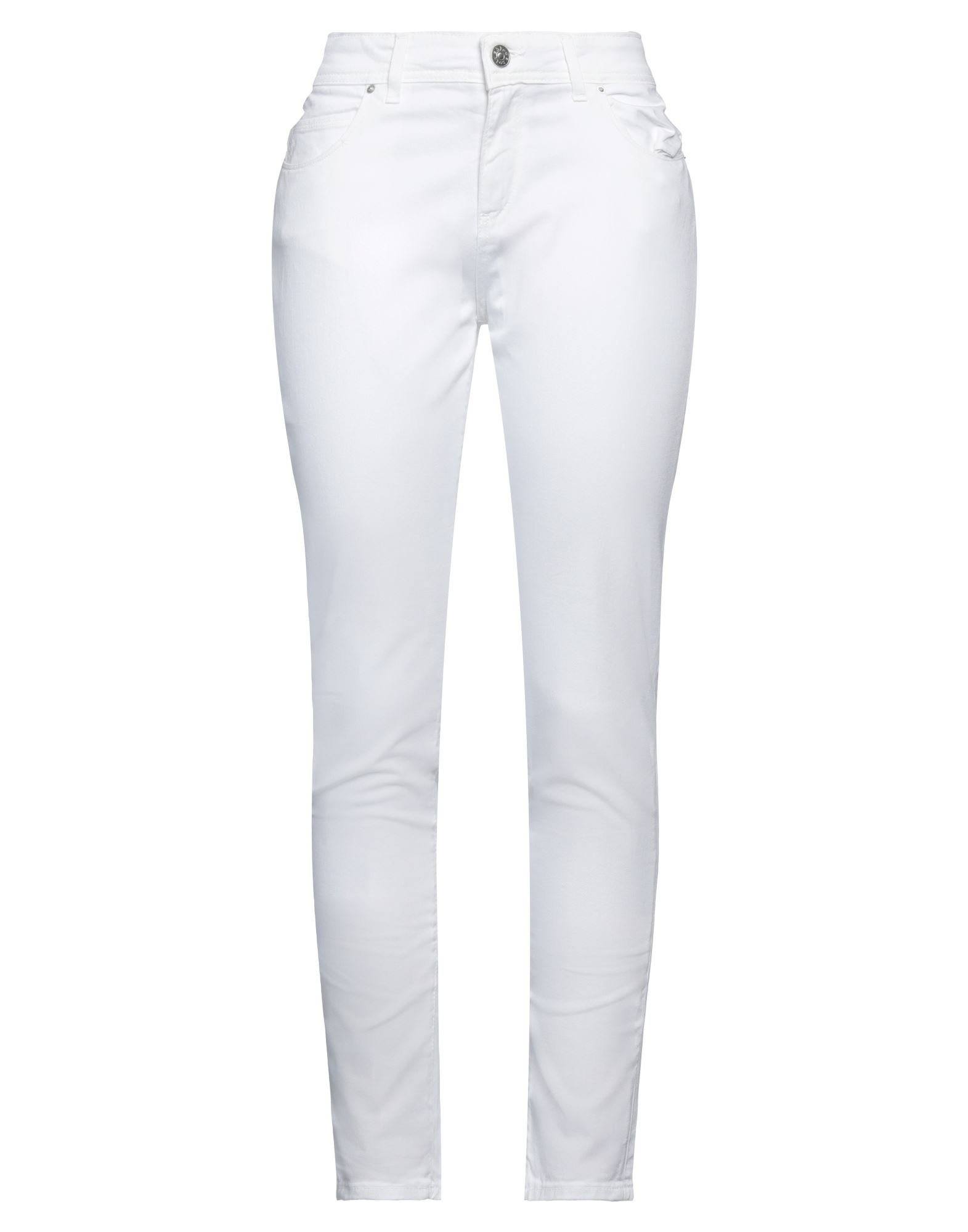 Noir'n'bleu Woman Jeans White Size 30 Cotton, Elastane