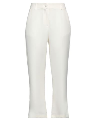 Rebel Queen By Liu •jo Rebel Queen Woman Pants Cream Size 6 Polyester, Elastane In White