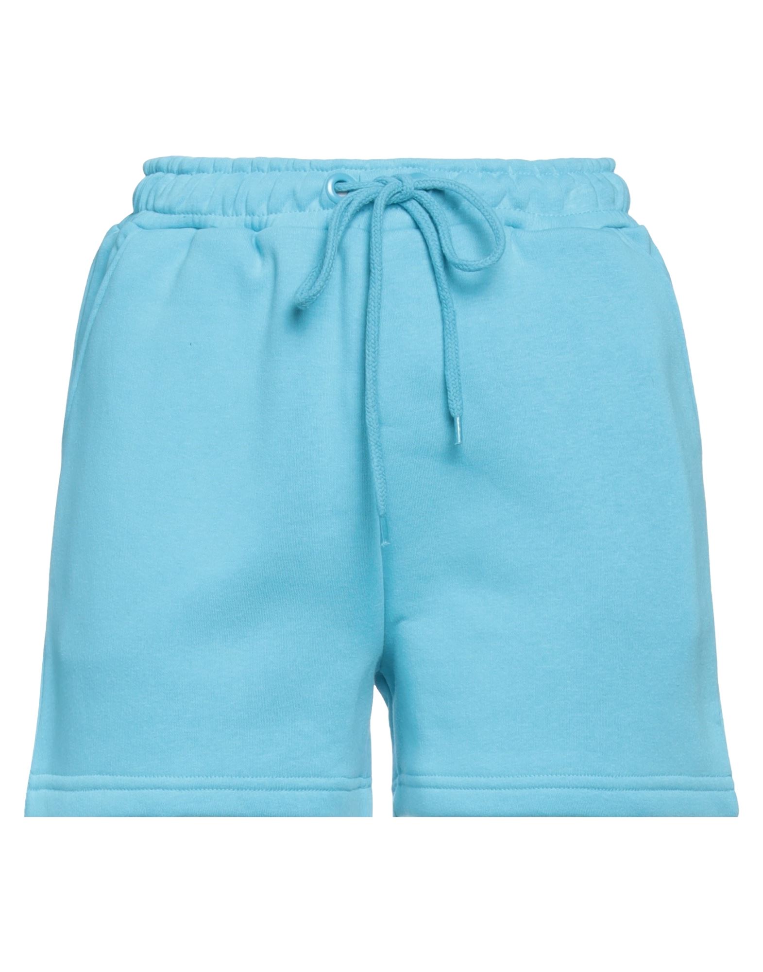 Na-kd Woman Shorts & Bermuda Shorts Azure Size M Cotton, Elastane In Blue