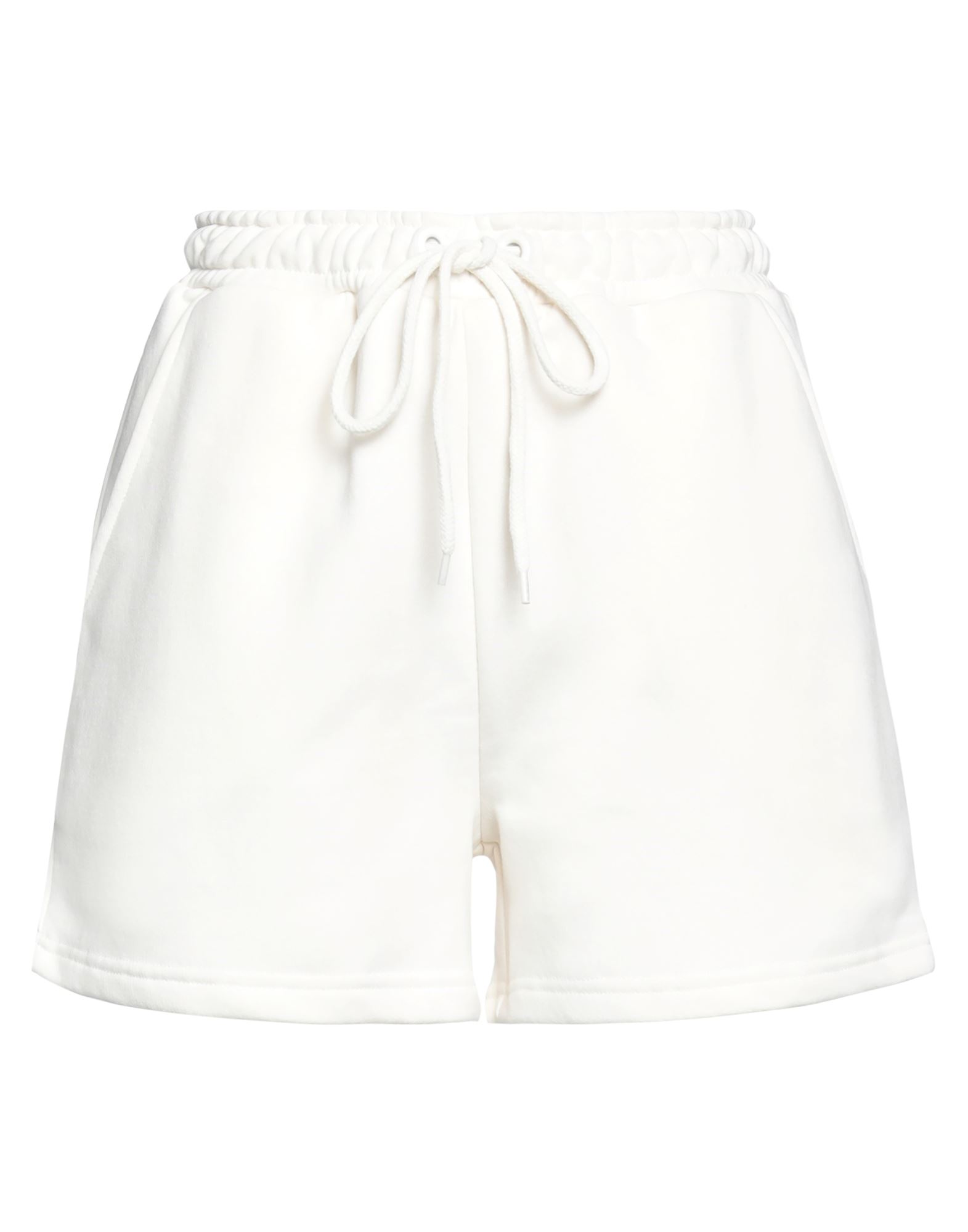 Na-kd Woman Shorts & Bermuda Shorts Ivory Size M Cotton, Elastane In White