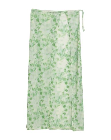 Na-kd Woman Maxi Skirt Light Green Size M Polyester, Elastane