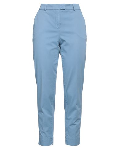 Peserico Woman Pants Light Blue Size 8 Cotton, Elastane