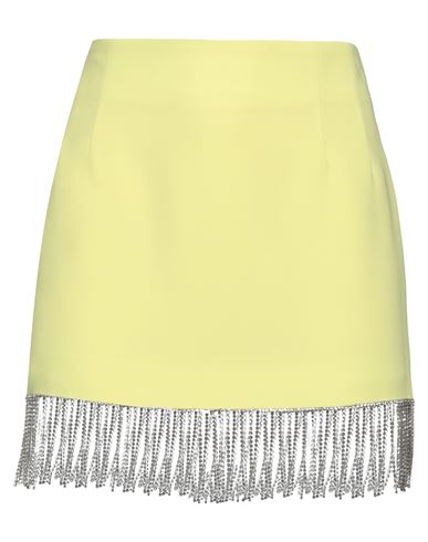 FORTE DEI MARMI COUTURE FORTE DEI MARMI COUTURE WOMAN MINI SKIRT YELLOW SIZE 6 POLYESTER 