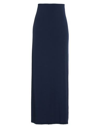 Na-kd Woman Long Skirt Navy Blue Size S Polyester, Elastane