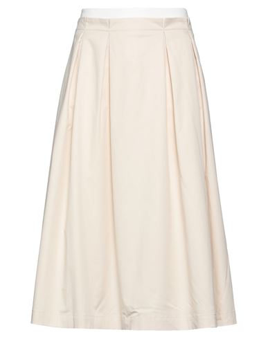 Peserico Woman Midi Skirt Beige Size 10 Cotton, Elastane, Polyamide
