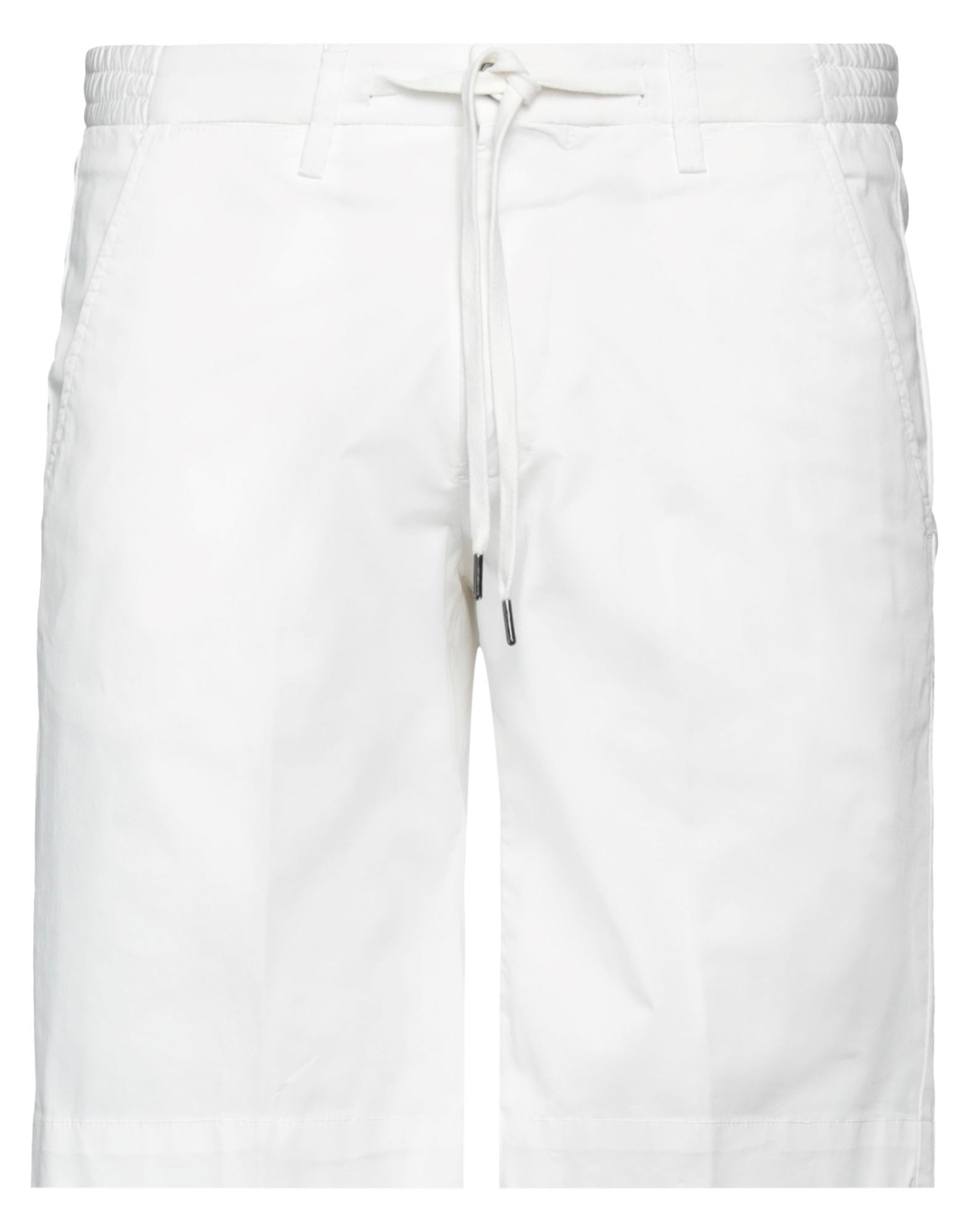 Quattro.decimi Quattro. Decimi Man Shorts & Bermuda Shorts White Size 30 Cotton, Elastane