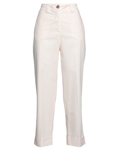 Peserico Woman Pants Light Pink Size 10 Cotton, Elastane