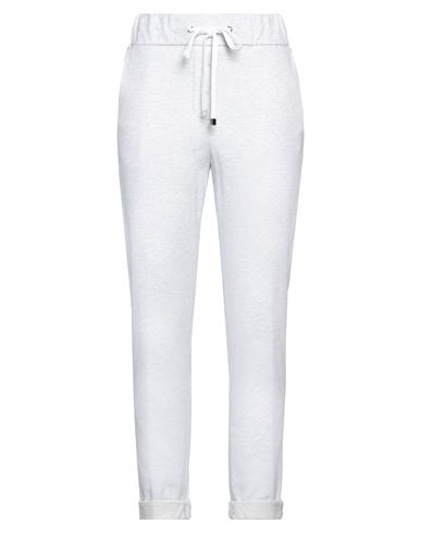 Peserico Woman Pants Light Grey Size 6 Cotton, Elastane, Acetate, Polyester