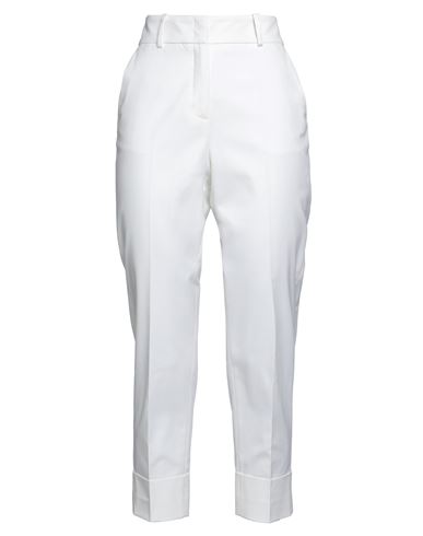 Peserico Woman Pants Ivory Size 8 Cotton, Elastane In White