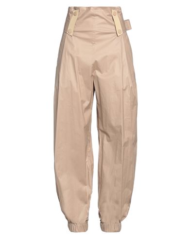 Emporio Armani Woman Pants Light Brown Size 10 Cotton, Elastane In Beige
