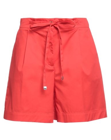 Kartika Woman Shorts & Bermuda Shorts Red Size 2 Cotton, Polyamide, Elastane