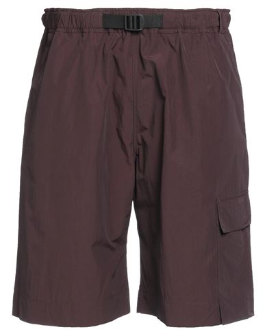 Studio Nicholson Man Shorts & Bermuda Shorts Cocoa Size S Nylon, Cotton In Brown